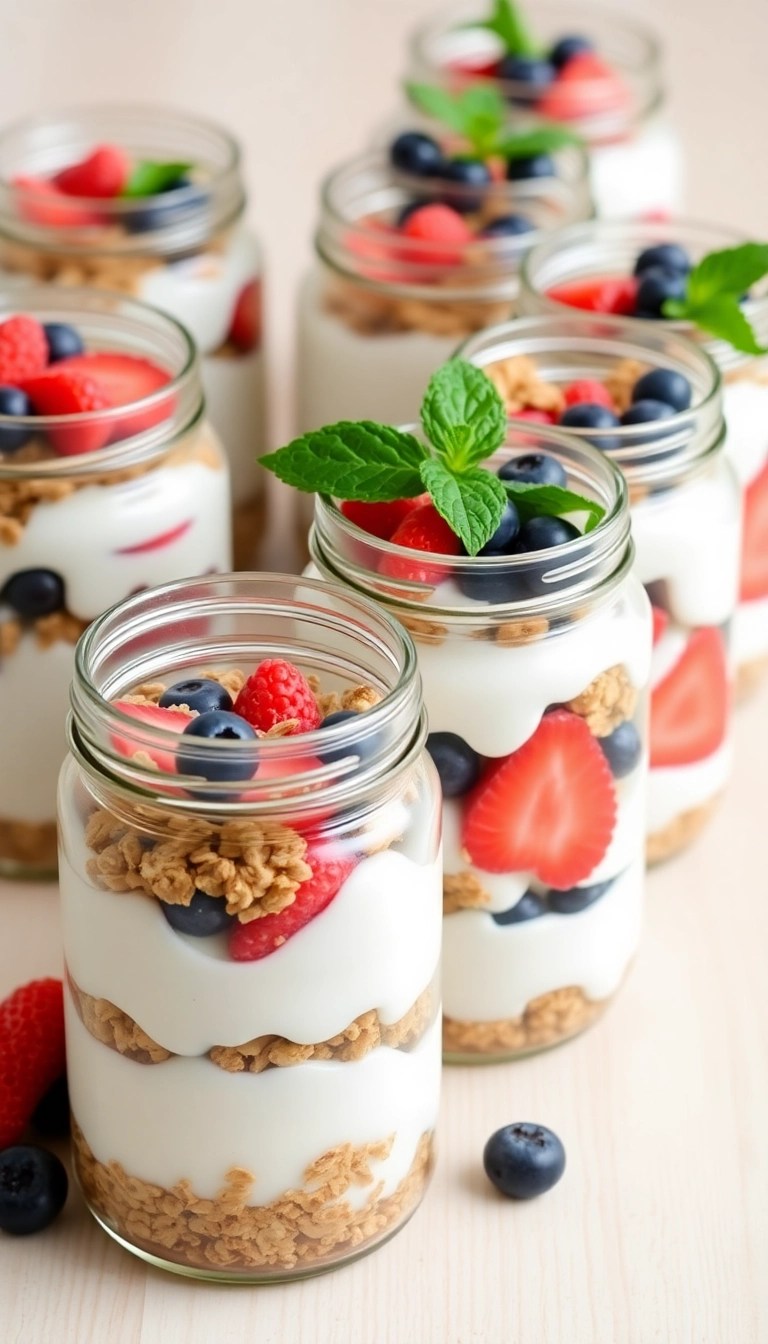 20 Easy Weekly Meal Prep Ideas That Will Save You Time and Money! - 6. Greek Yogurt Parfaits